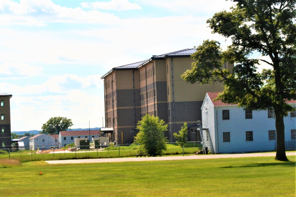 August 2022 barracks construction operations at Fort McCoy