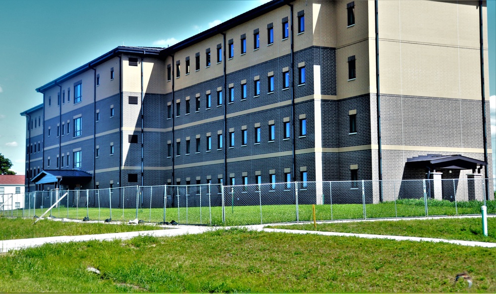 August 2022 barracks construction operations at Fort McCoy