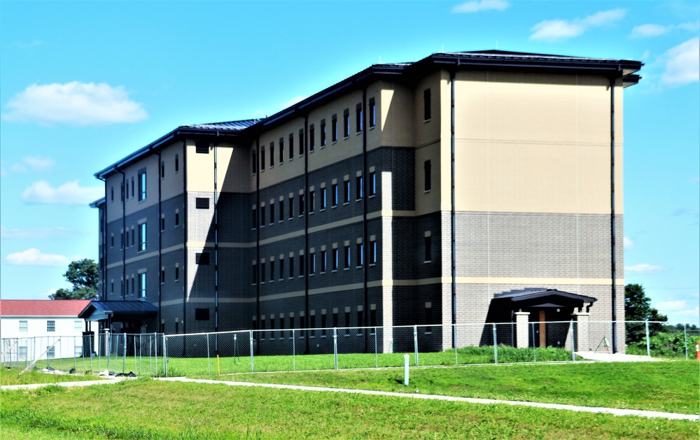 August 2022 barracks construction operations at Fort McCoy