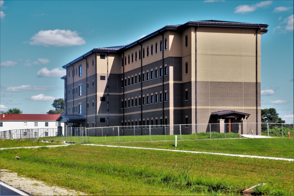 August 2022 barracks construction operations at Fort McCoy