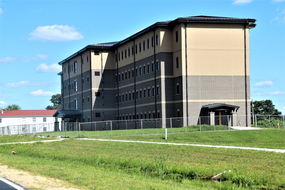 August 2022 barracks construction operations at Fort McCoy