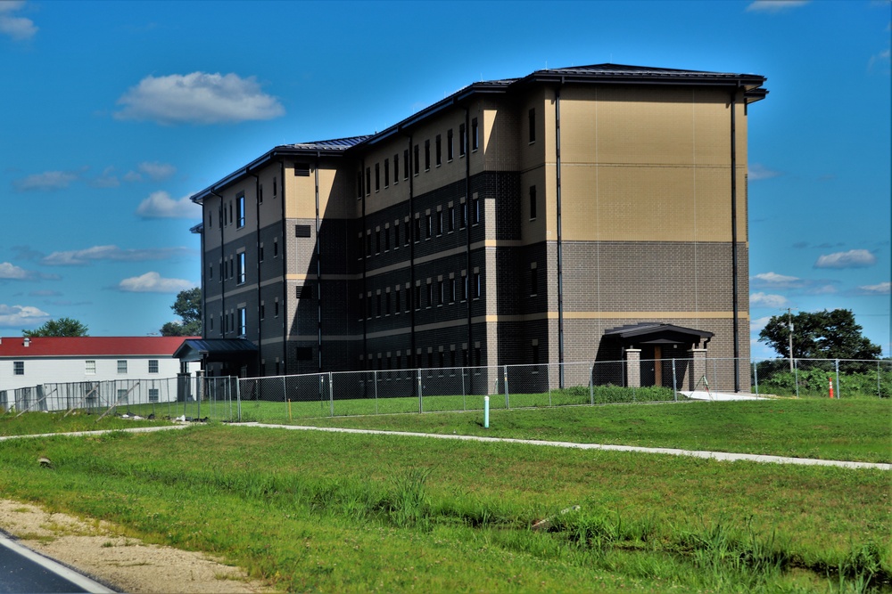 August 2022 barracks construction operations at Fort McCoy