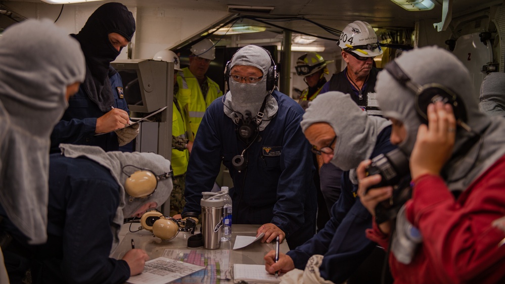 USS Carl Vinson (CVN 70) Sailors Conduct Chapter 13 Drill