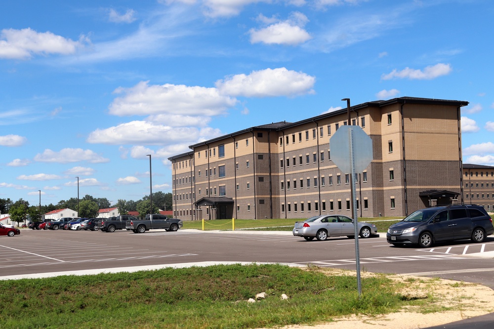 August 2022 barracks construction operations at Fort McCoy