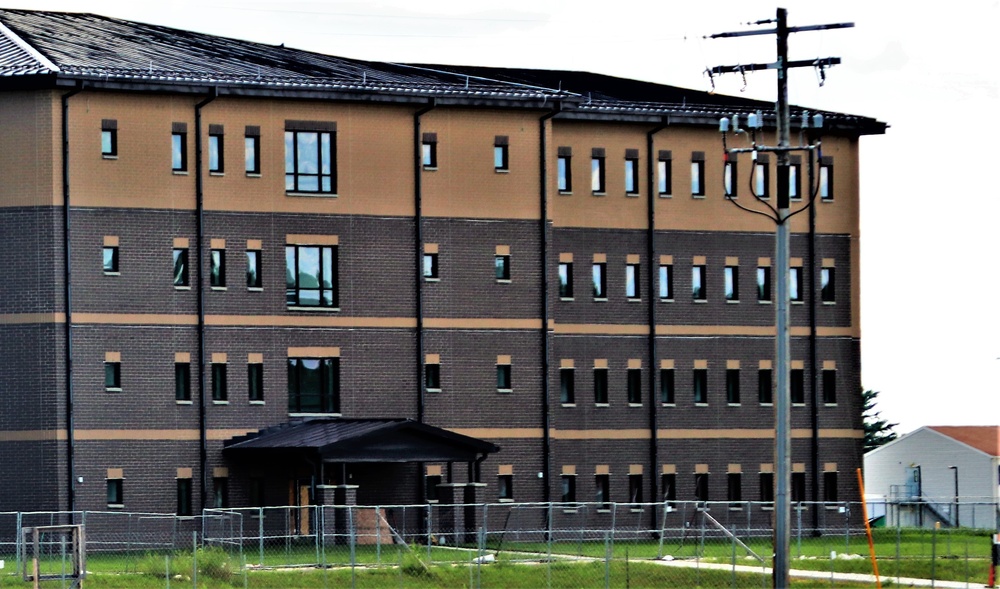 August 2022 barracks construction operations at Fort McCoy