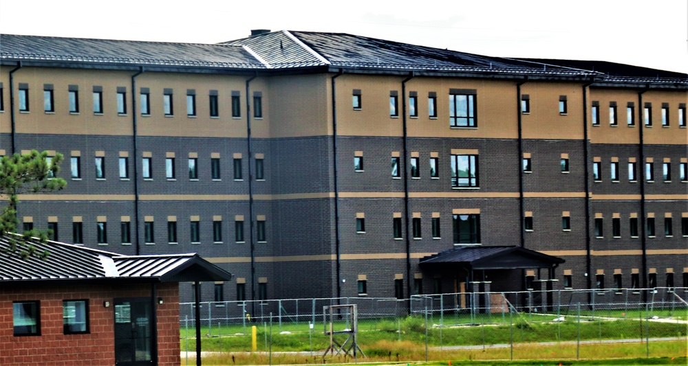 August 2022 barracks construction operations at Fort McCoy