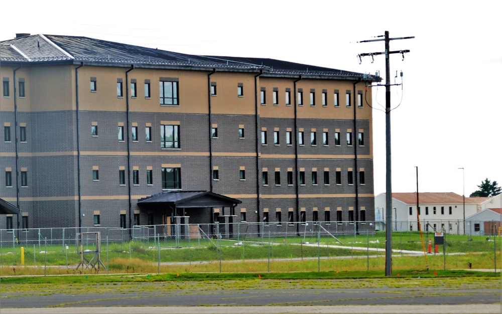 August 2022 barracks construction operations at Fort McCoy