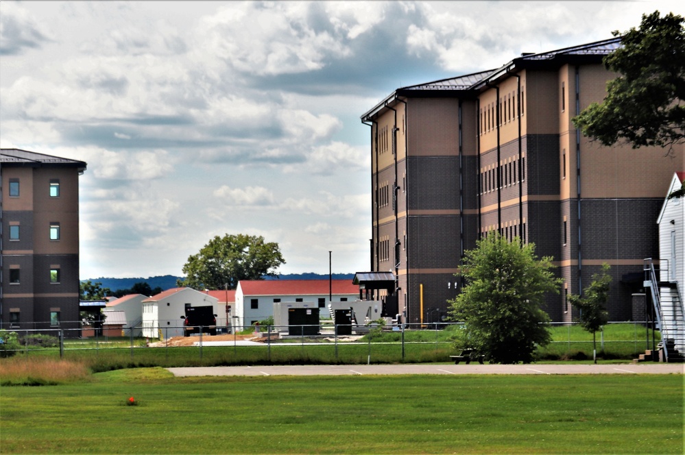 August 2022 barracks construction operations at Fort McCoy