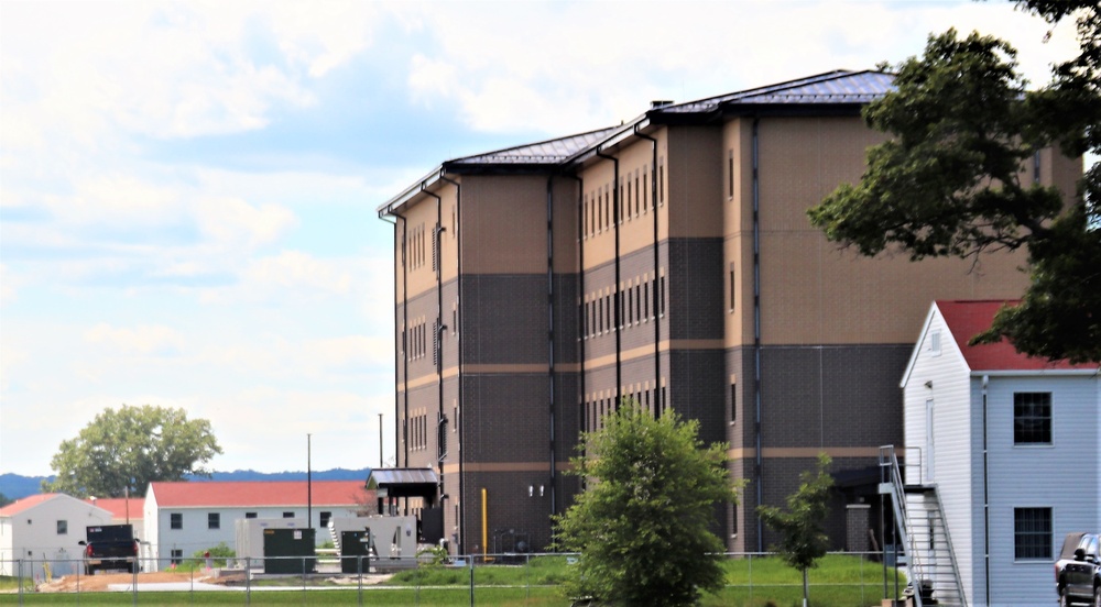 August 2022 barracks construction operations at Fort McCoy