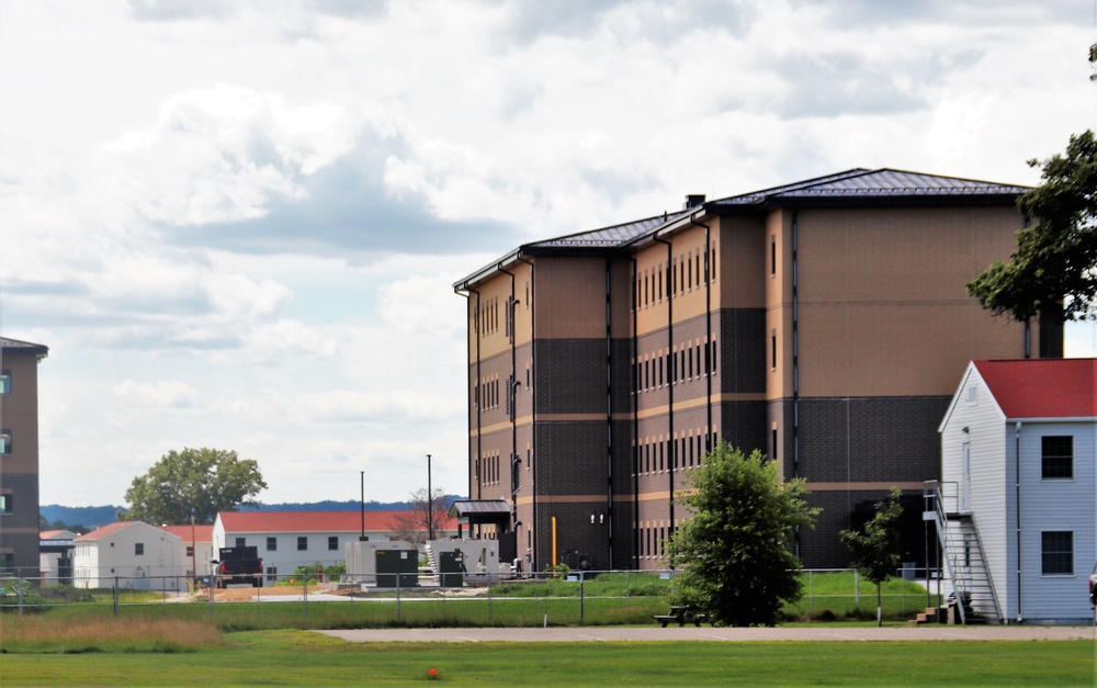 August 2022 barracks construction operations at Fort McCoy