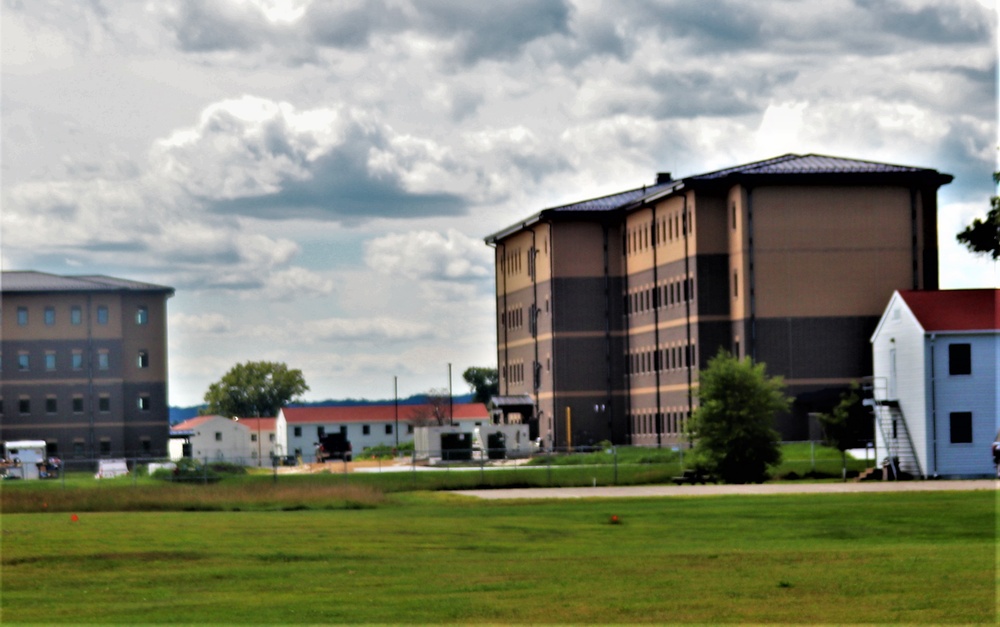 August 2022 barracks construction operations at Fort McCoy