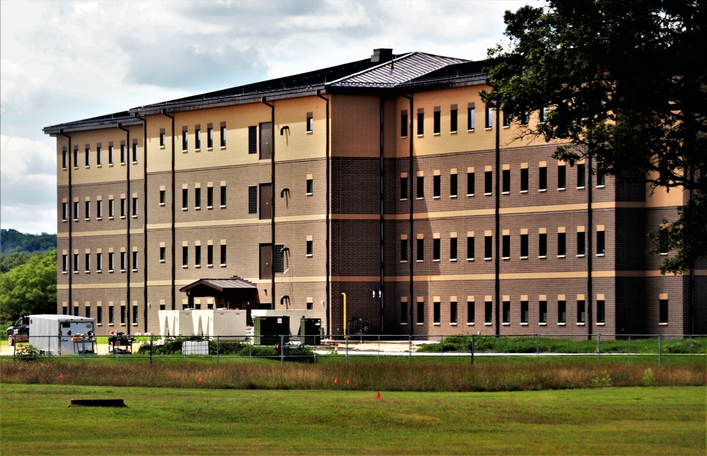 August 2022 barracks construction operations at Fort McCoy