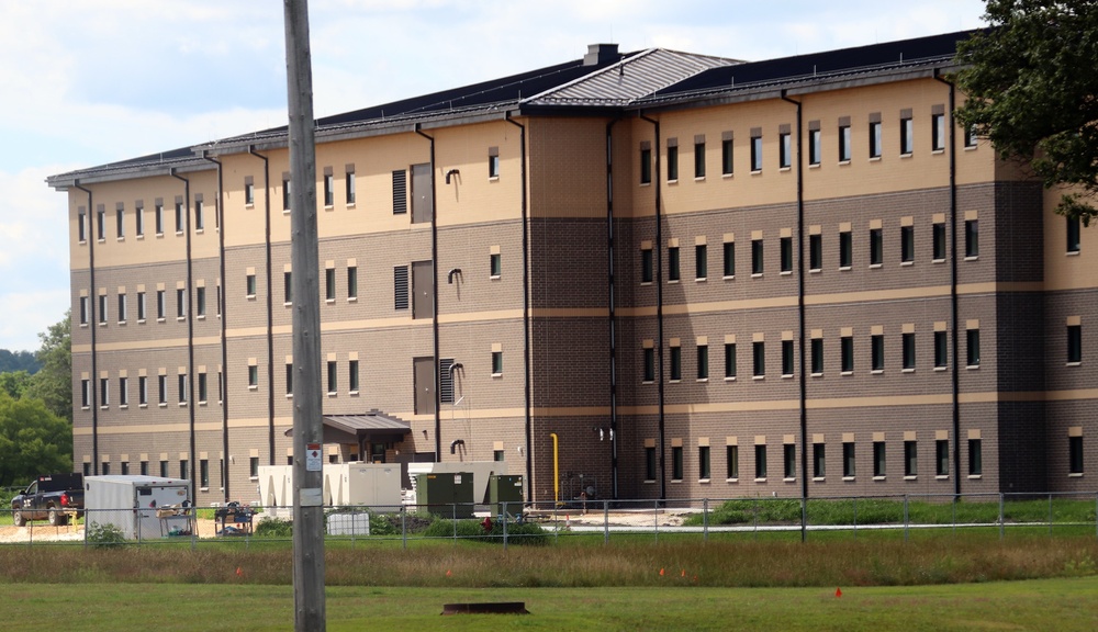 August 2022 barracks construction operations at Fort McCoy