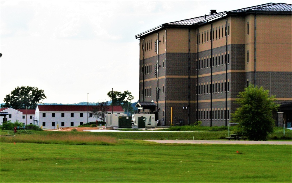 August 2022 barracks construction operations at Fort McCoy