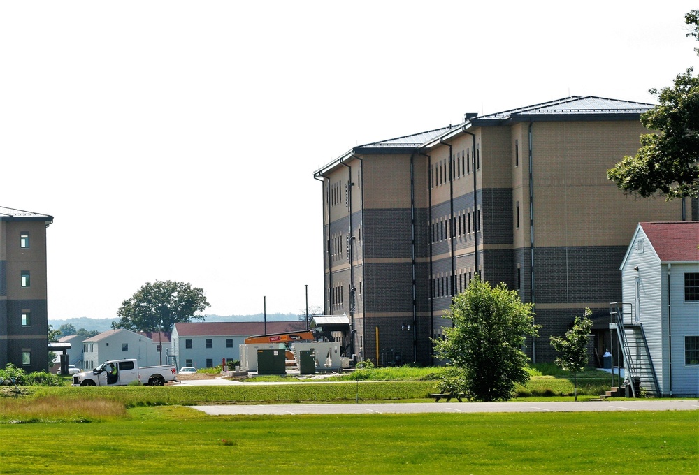 August 2022 barracks construction operations at Fort McCoy