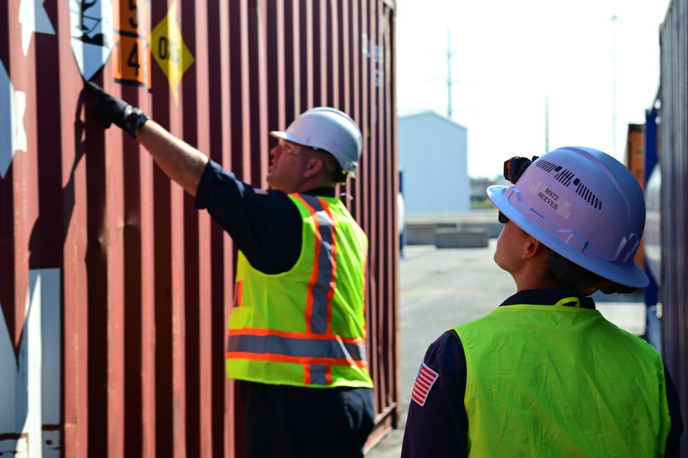 Coast Guard foreign shipping vessel training