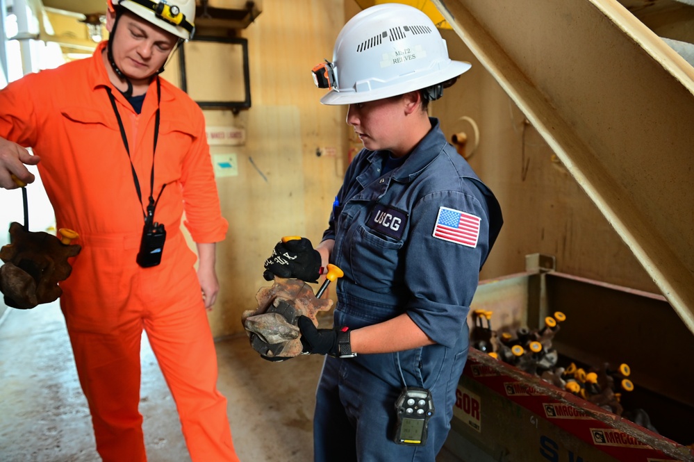 Coast Guard foreign shipping vessel training