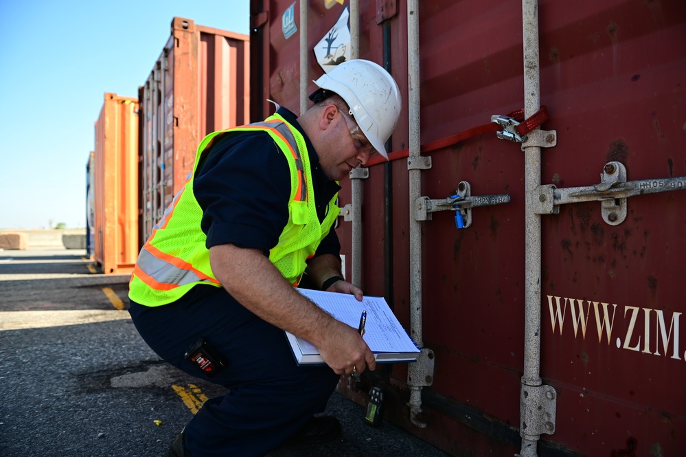 Coast Guard foreign shipping vessel training