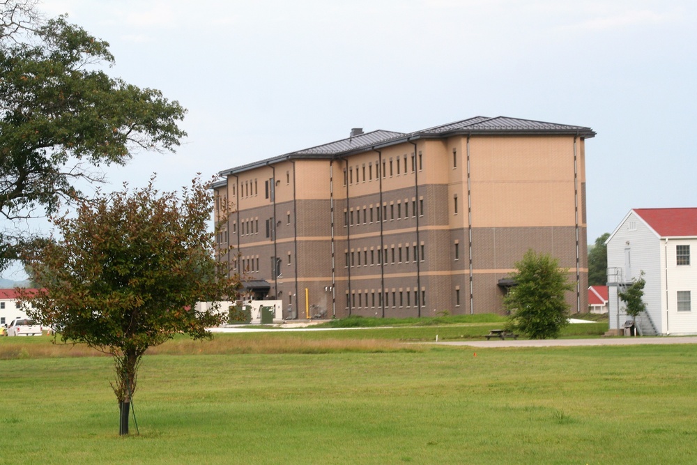 August 2022 barracks construction operations at Fort McCoy