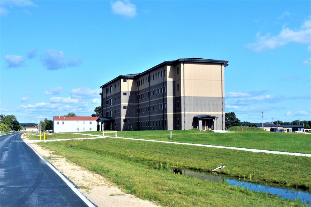 August 2022 barracks construction operations at Fort McCoy