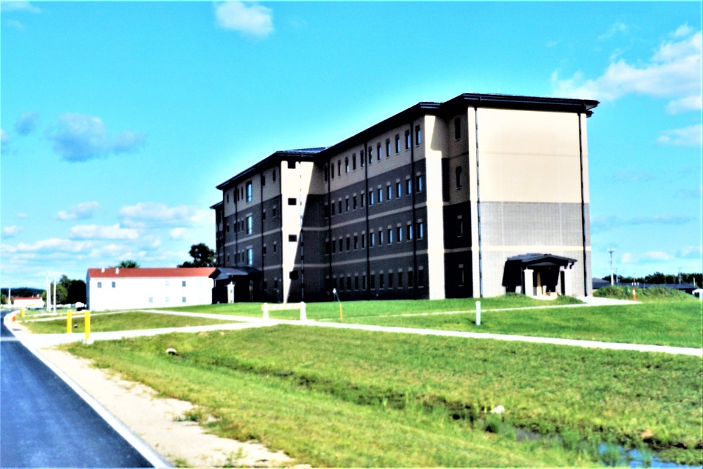 August 2022 barracks construction operations at Fort McCoy