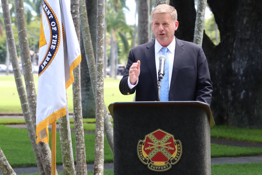 Deatrick speaks at Williams' Assumption of Responsibility Ceremony