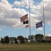 Flags fly at half-staff at Fort Indiantown Gap