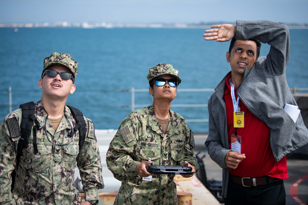 Battle Damage Scanning Scenario with Unmanned Aerial Vehicles