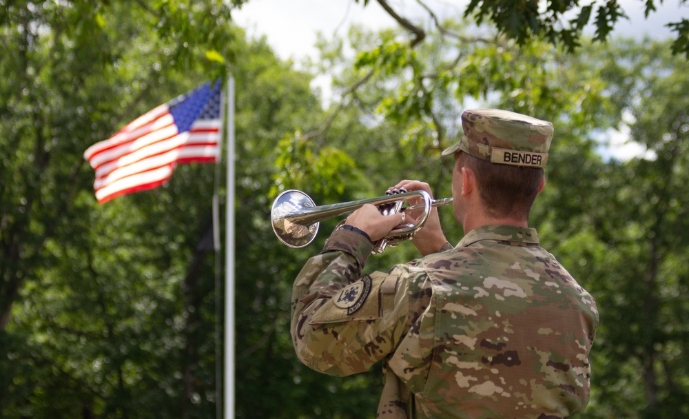 Bugler plays Taps