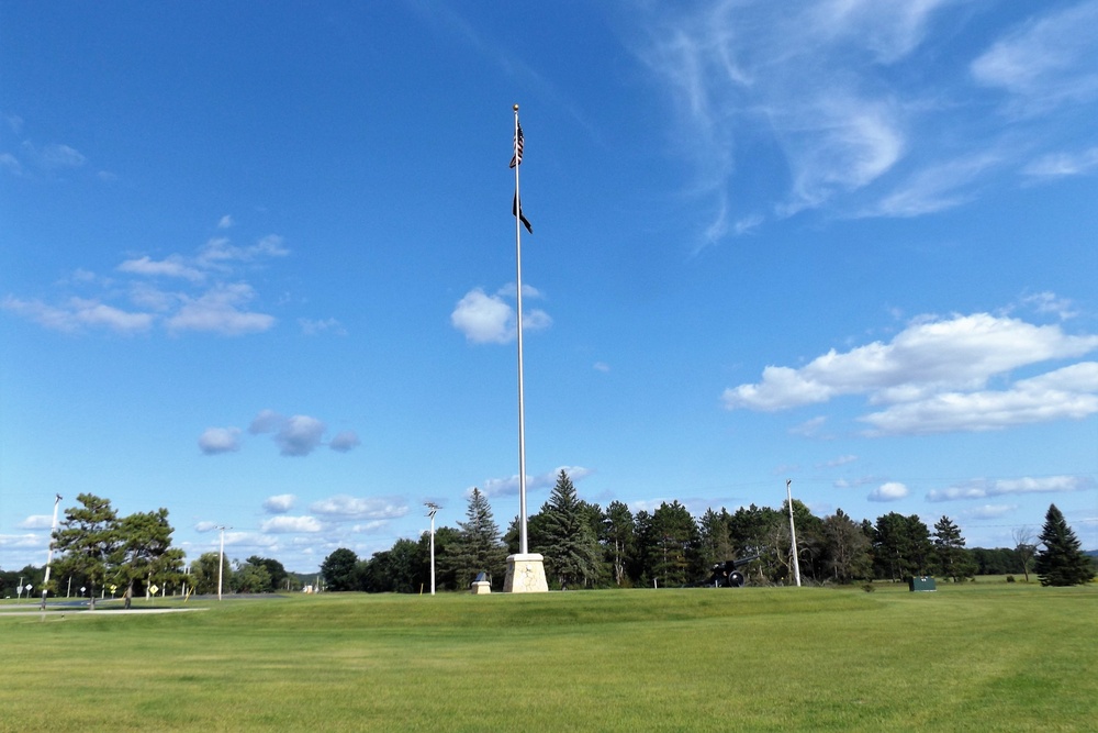 American Flag and Fort McCoy