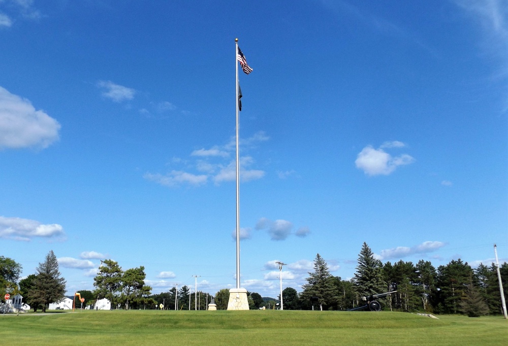 American Flag and Fort McCoy