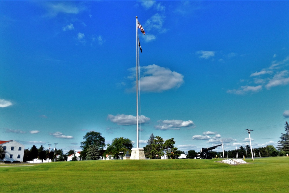 American Flag and Fort McCoy