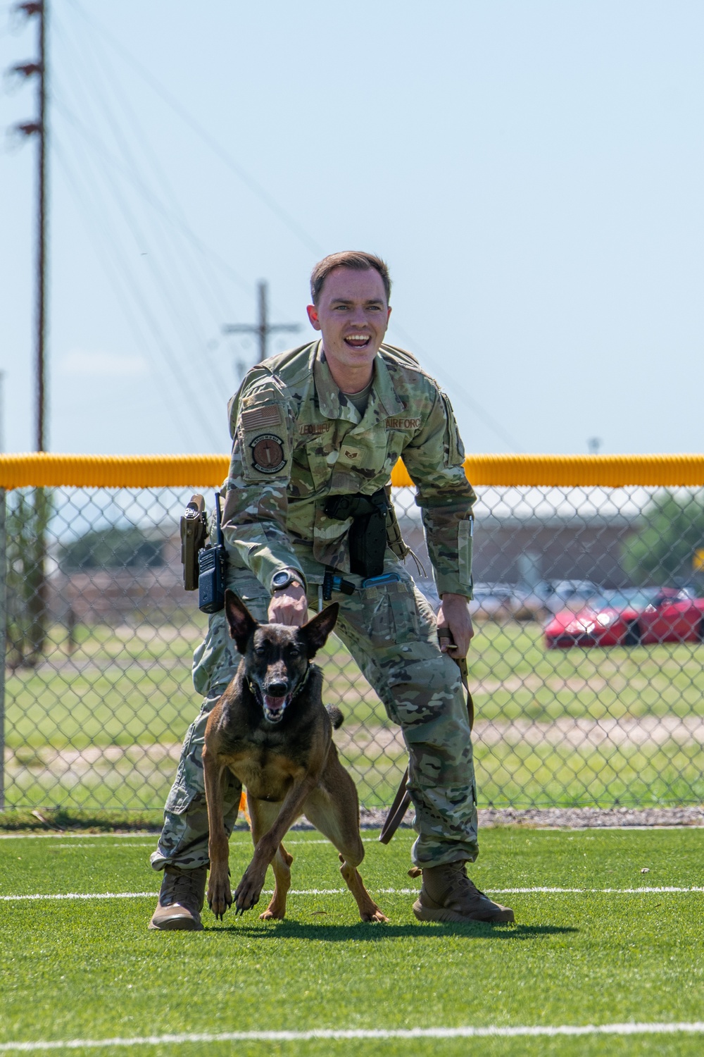 University of Arizona players compete against Airmen