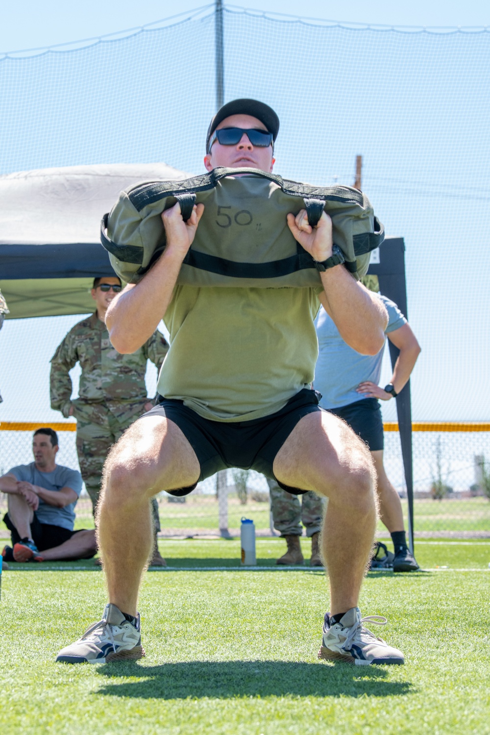 University of Arizona players compete against Airmen