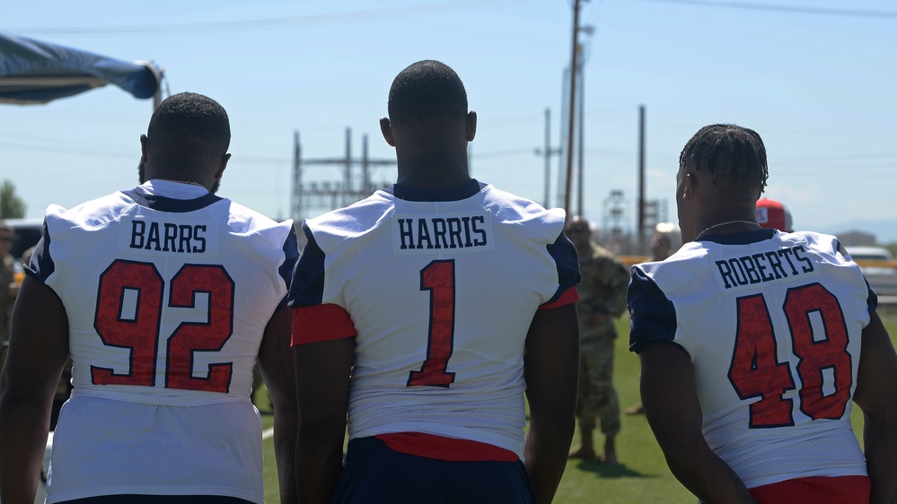 University of Arizona players compete against Airmen