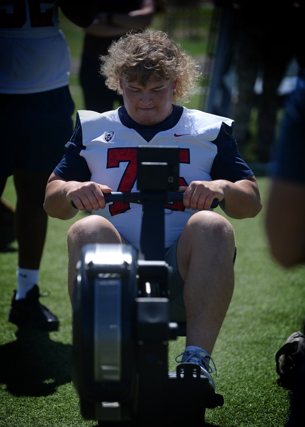 University of Arizona players compete against Airmen