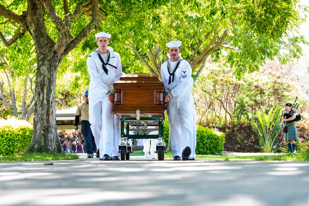 U.S. Navy Water Tender 1st Class Oliver K. Burger Interment Ceremony