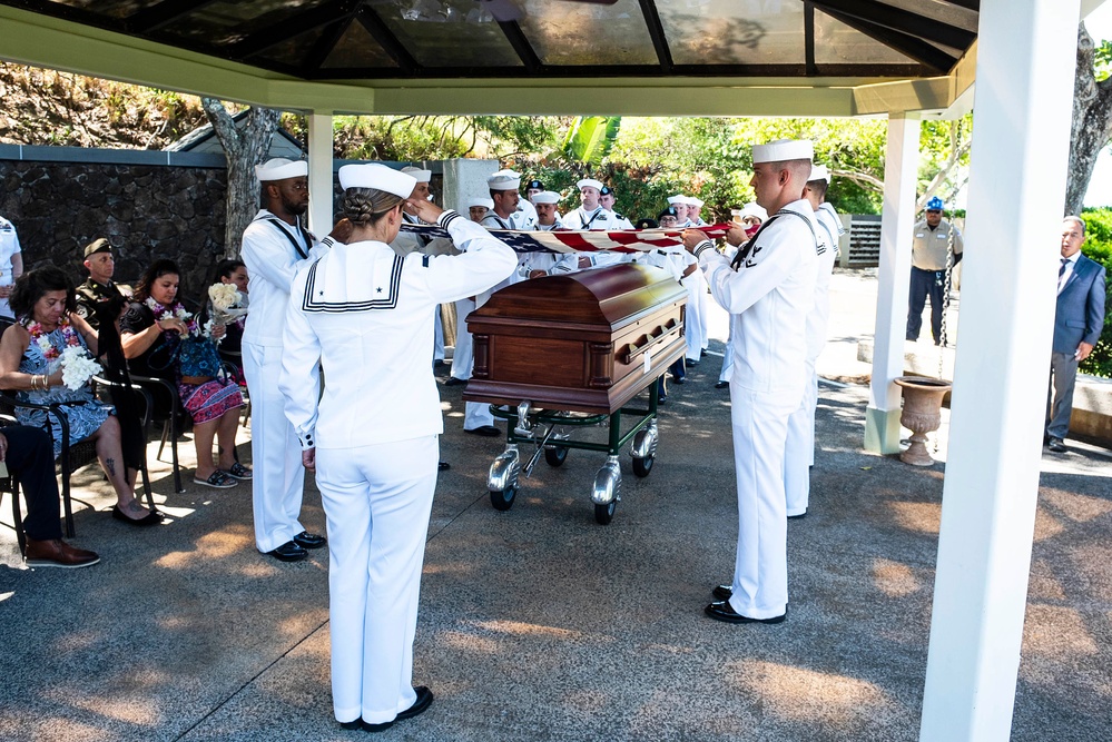 U.S. Navy Water Tender 1st Class Oliver K. Burger Interment Ceremony