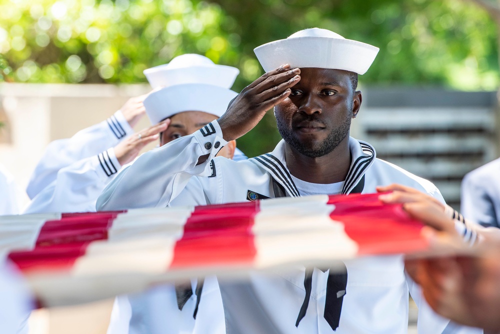 U.S. Navy Water Tender 1st Class Oliver K. Burger Interment Ceremony