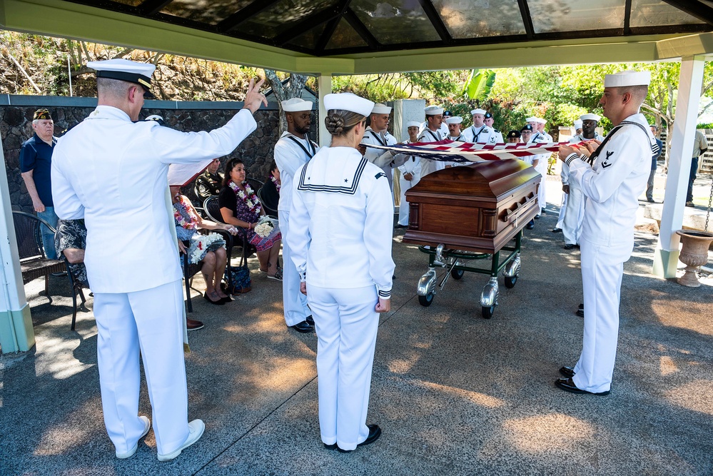 U.S. Navy Water Tender 1st Class Oliver K. Burger Interment Ceremony