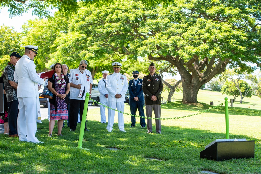 U.S. Navy Water Tender 1st Class Oliver K. Burger Interment Ceremony