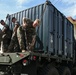 Marines with Combat Logistics Battalion 4 load and transport quadcons