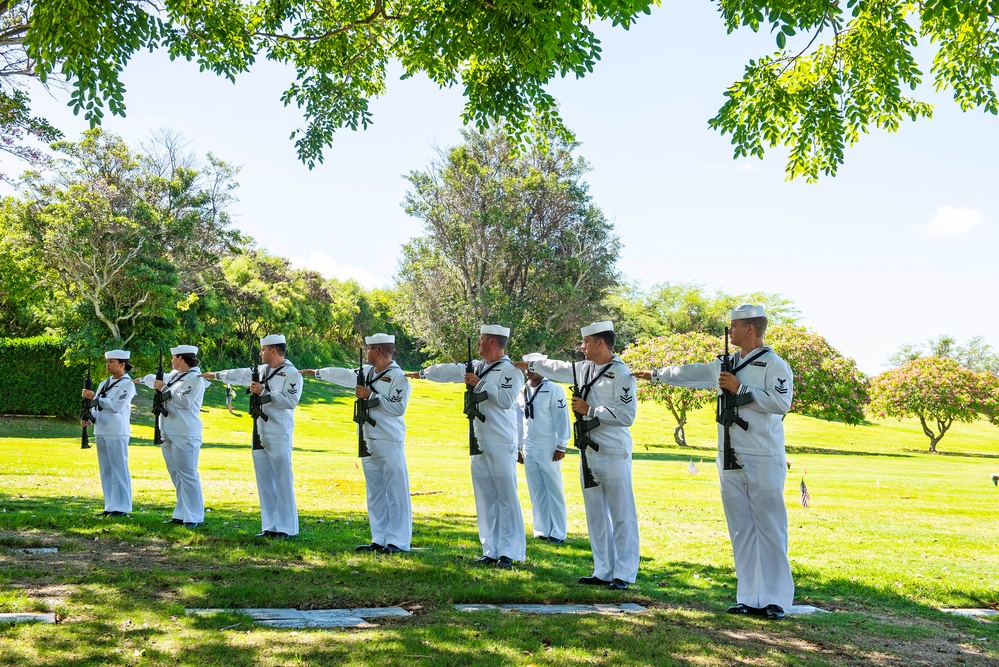 U.S. Navy Water Tender 1st Class Oliver K. Burger Interment Ceremony