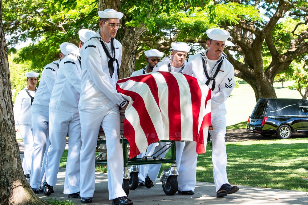 U.S. Navy Water Tender 1st Class Oliver K. Burger Interment Ceremony