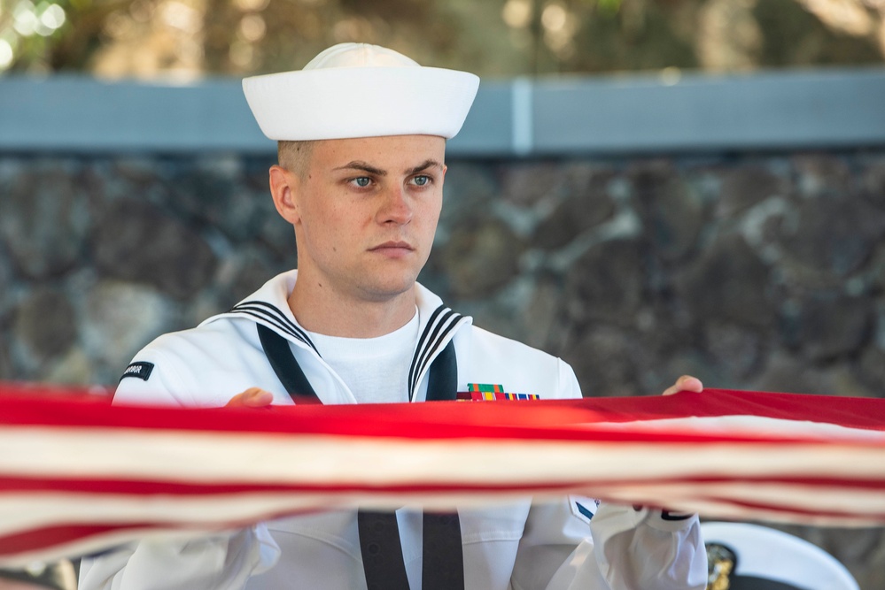 U.S. Navy Water Tender 1st Class Oliver K. Burger Interment Ceremony