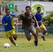 USNS Burlington and Colombian Sailors Play Together in Soccer
