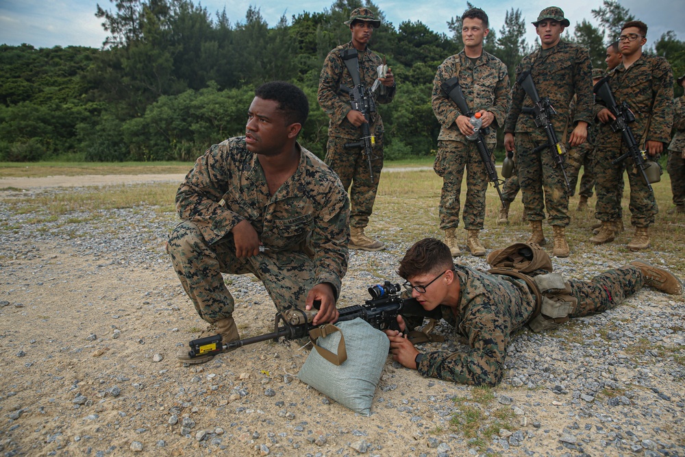 Marines with Combat Logistics Battalion 4 set up base at Kin Blue