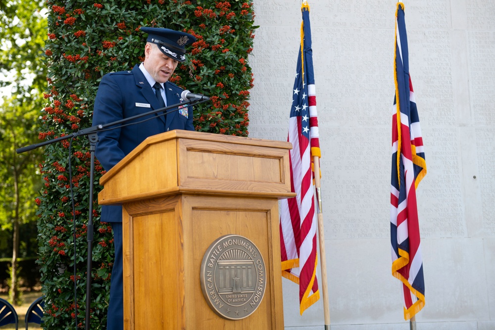 Eighth Air Force marks 80th anniversary at Cambridge cemetery