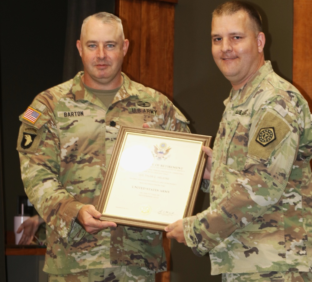 Coles County (Illinois) Sheriff and Combat Veteran Retires After 21 Years in the Illinois Army National Guard