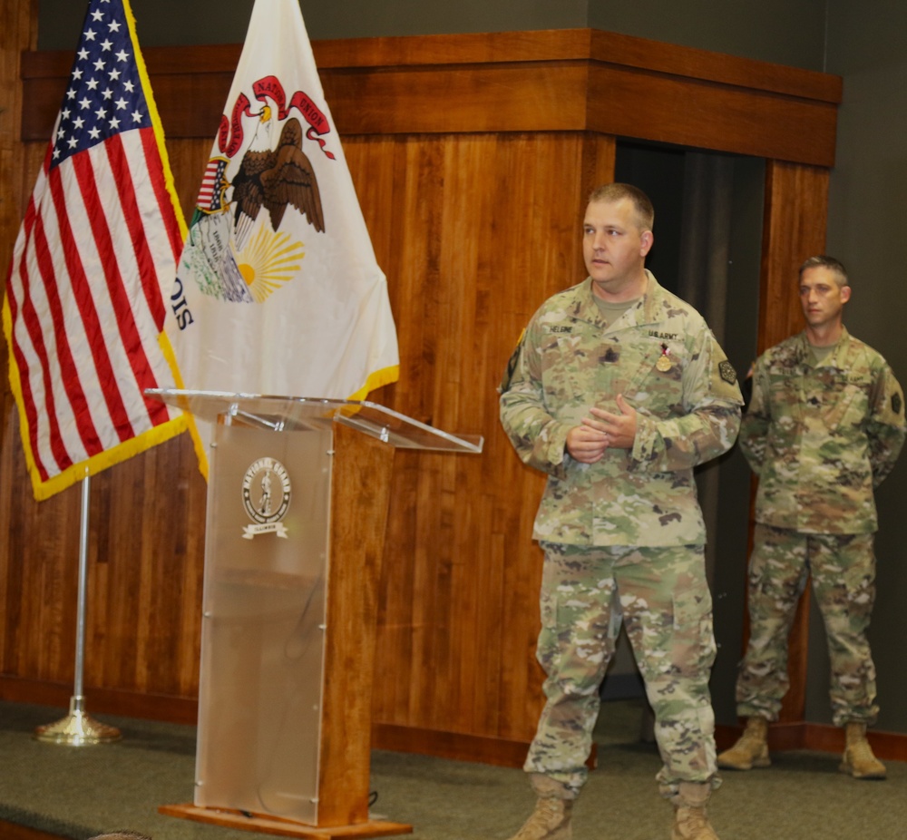 Coles County (Illinois) Sheriff and Combat Veteran Retires After 21 Years in the Illinois Army National Guard